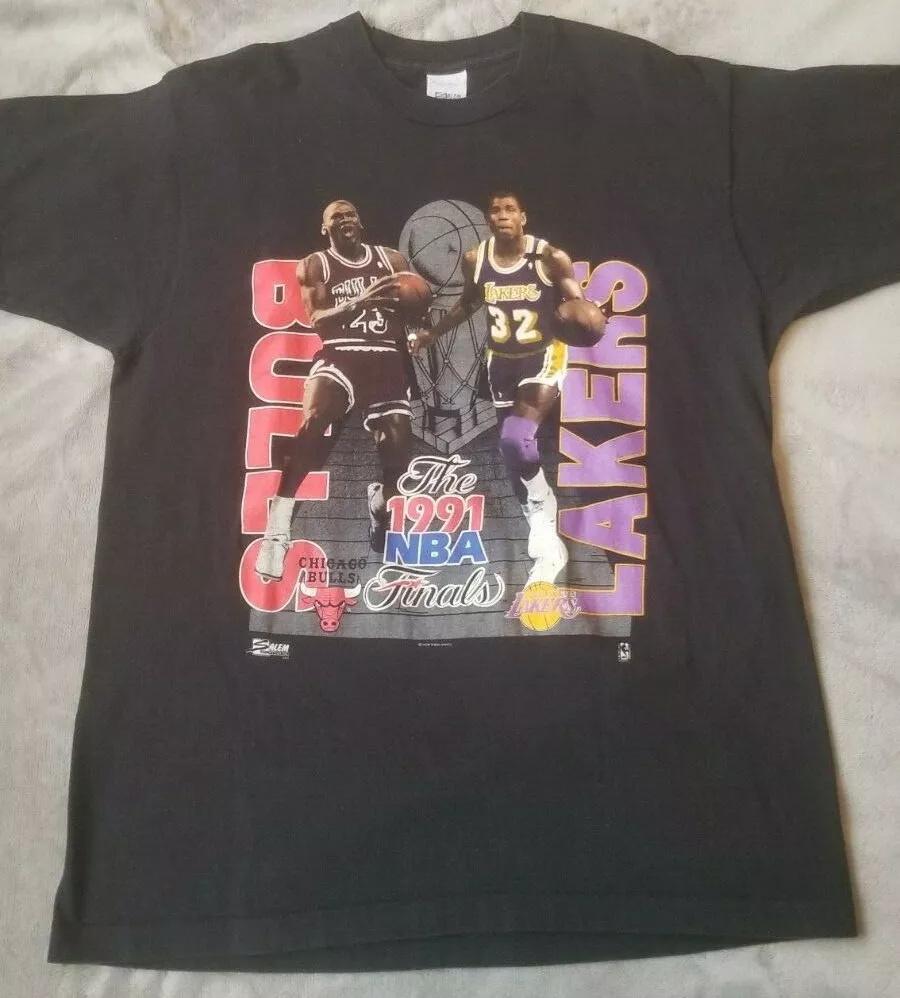 Vintage 1991 NBA Michael Jordan Magic Johnson Finals Men's XL Salem  Sportswear