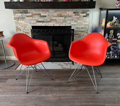 EAMES MOLDED FIBERGLASS ARMCHAIRS by HERMAN MILLER   -can deliver locally-