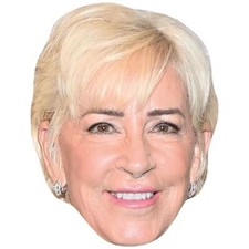Chris Evert Smile Celebrity Mask, Flat Card Face, Fancy Dress Mask