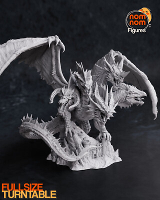 Tiamat, Drachengöttin, Dungeons and Dragons, 3D Druck, NomNom Figures, UNBEMALT