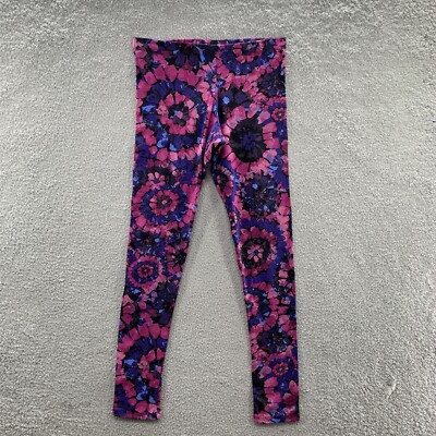 NWT Mimi Chica Women's Blue Pink Floral Pull On Stretch Mid Rise Leggings Size M