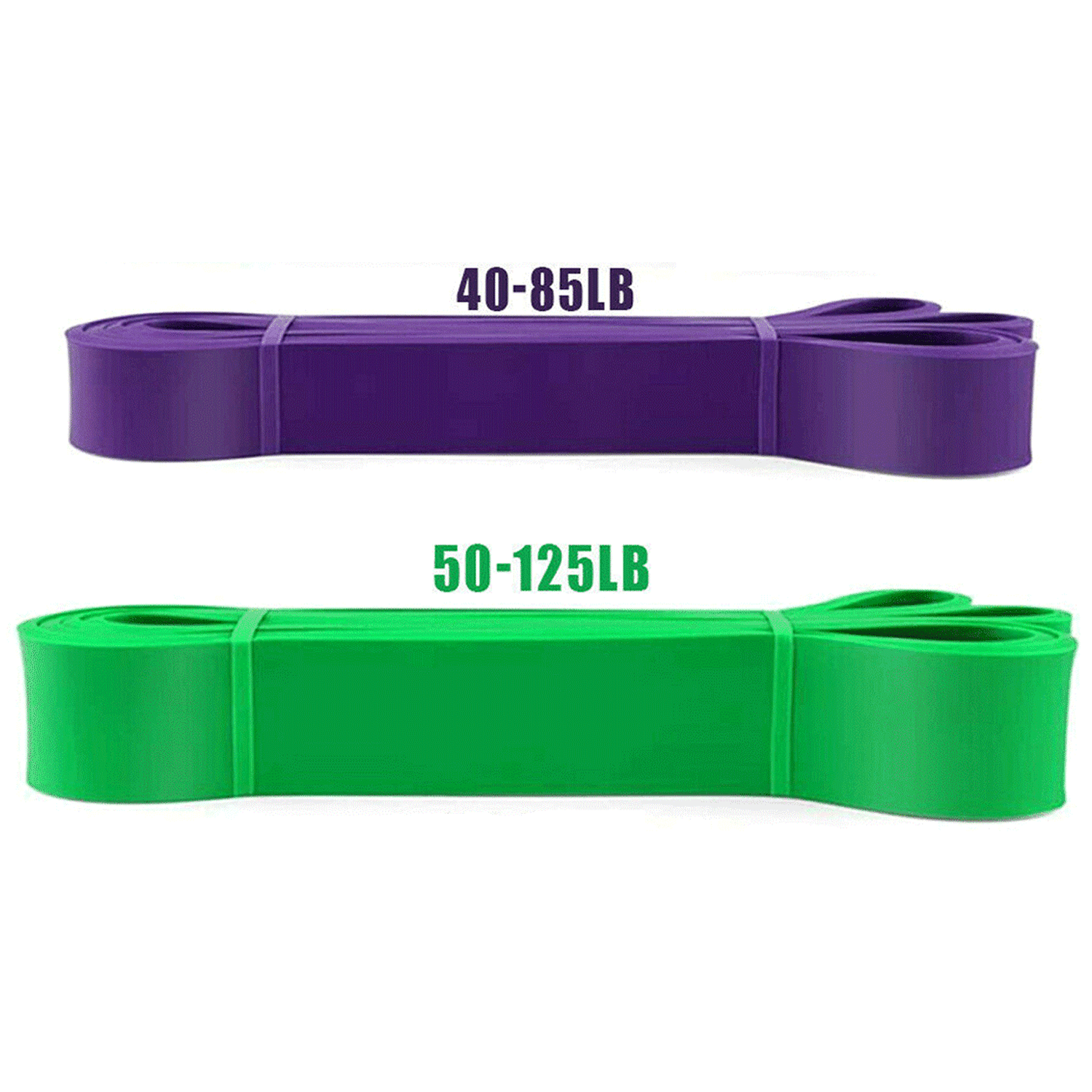 Set of 5 Exercise Fitness Workout Band Gym Heavy Duty Resistance Yoga