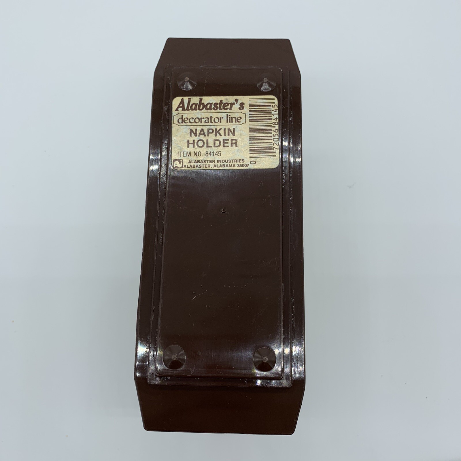 VTG Plastic Napkin Holder Alabaster Ind 84145 Brown eBay