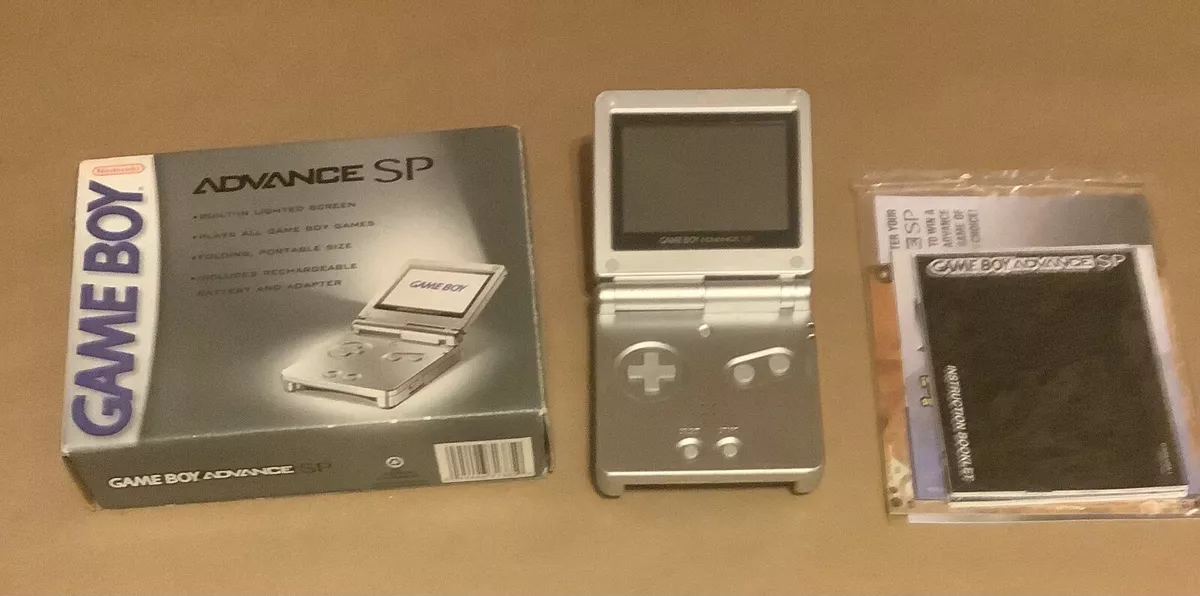 GBA SP - Platinum (Silver), GBA