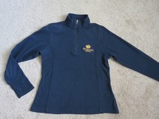 ST. VERONICA SCHOOL NAVY BLUE EMBROIDERED FLEECE 1/4 ZIP PULLOVER-YOUTH LARGE