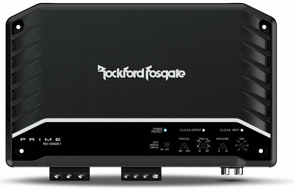 Моноблочный усилитель для сабвуфера Rockford Fosgate Prime R2-1200X1 мощностью 1200 Вт класса D 69690₽