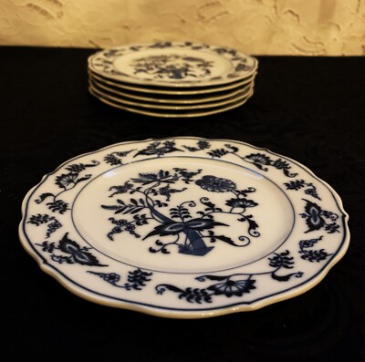 Frühstücksteller - unbenutzt Blue Danube Japan Zwiebelmuster REG. U.S. PAT. OFF