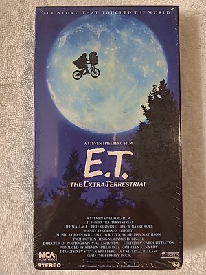 E.T. The Extra-Terrestrial (VHS, 1982) NIB
