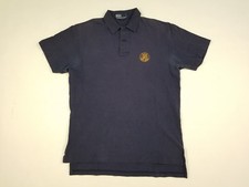 Polo Ralph Lauren Polo Men's Medium M Cookie Patch Vintage 80s Navy Blue Shirt