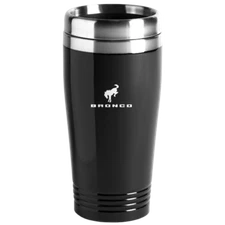 Ford Bronco Logo Black 16oz Stainless Steel Tumbler Travel Mug Official Licensed