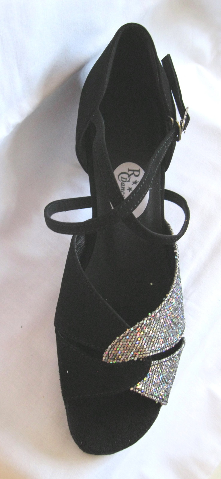 Ladies Black / Silver Ballroom, Latin, Salsa, Jive, Dance Shoes UK