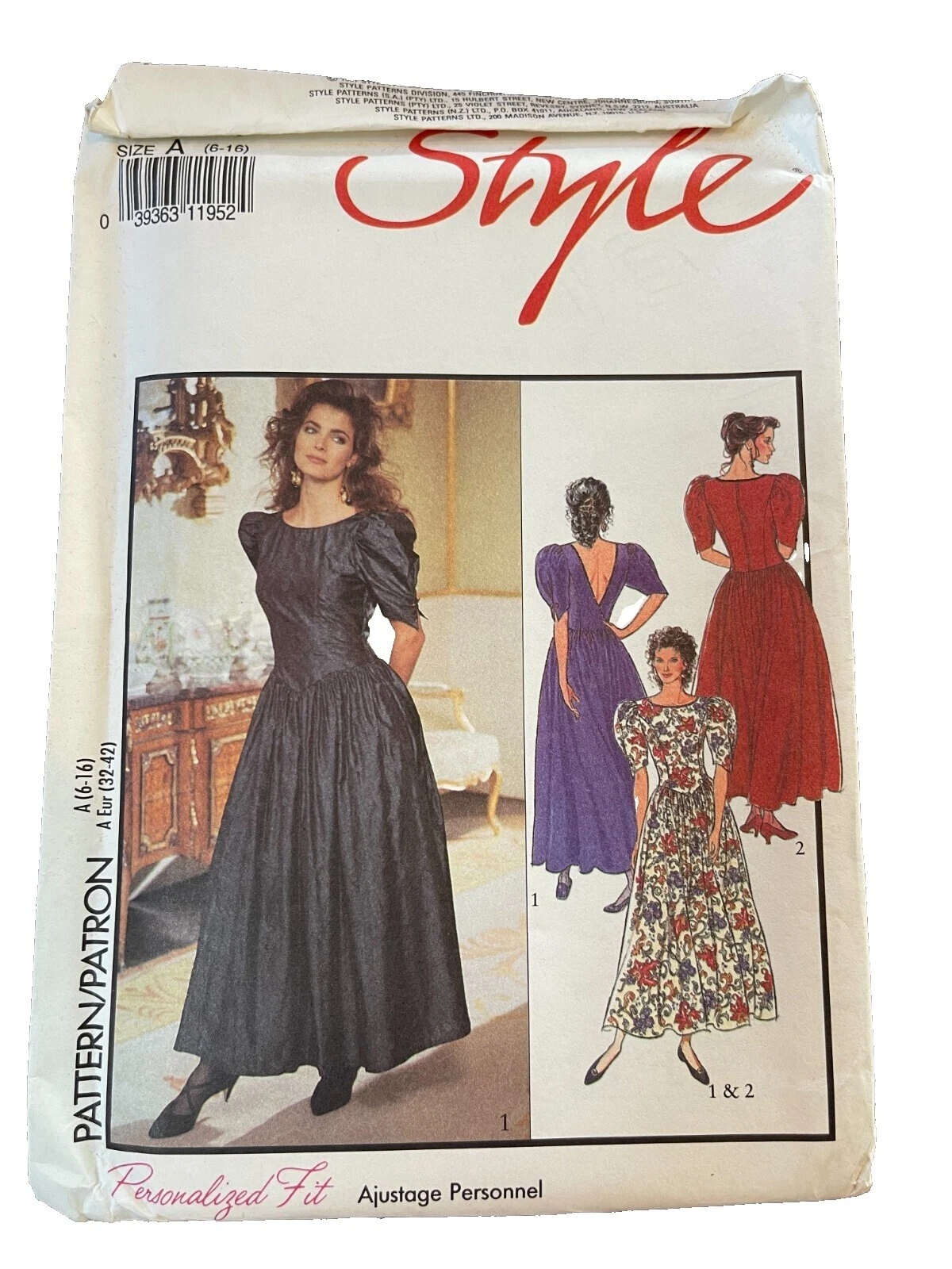 Moldes de Costura Style Vestido Sem Cortes