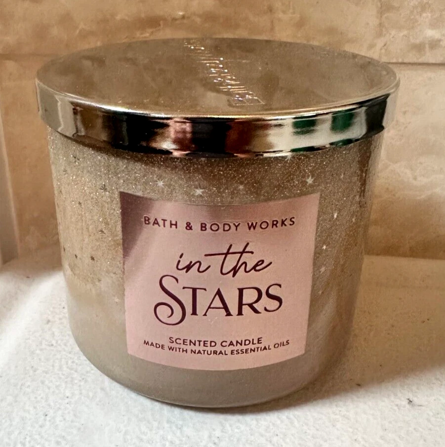 Vela grande Bath & Body Works In The Stars 3 mechas 14,5 oz NUEVA INVIERNO Foto 2 de 4