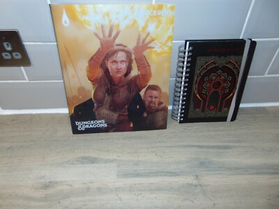 Official Dungeons & Dragons - A5 Notebook Journal + Sorcerer Class Folio VGC