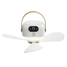 Portable Ceiling Fan Outdoor Camping Fan Tent Ventilator 3 Speed Electric
