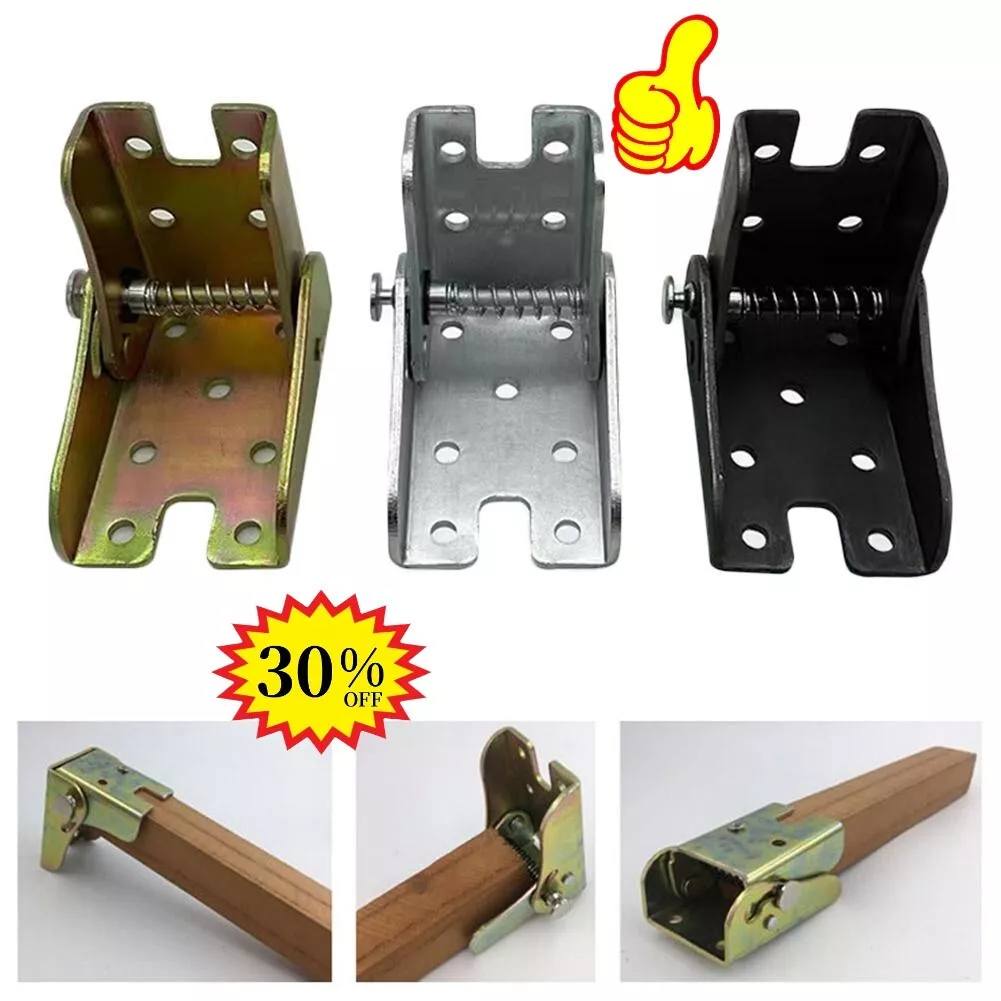 90 Degree Self-Locking Folding Hinge Sofa Bed Lift Support Cabinet Hinges