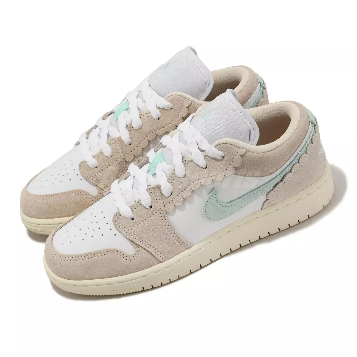 Nike Air Jordan 1 Low SE GS Scalloped Edge Pink Kids Women AJ1 Casual  DZ5356-800