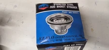 EZ-FLO Stainless Steel Duo Basket Strainer for Sinks