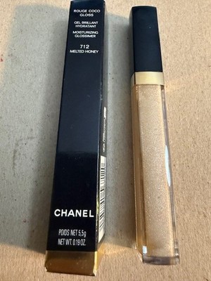 Chanel Rouge Coco Gloss Moisturizing Glossimer 712 MELTED HONEY NIB Free Ship