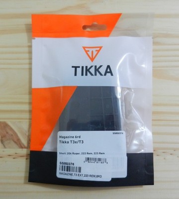 Tikka; OEM T3x/T3 Ext; 6 Round; 204 Ruger, 222 Rem, 223 Rem; S5850376