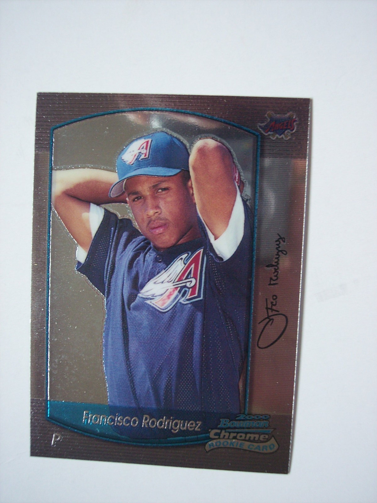2000 Bowman Chrome Rookie Francisco Rodriguez baseball card #321 NM-MT