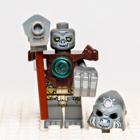 Lego Chima Minfigure - Grumlo  (loc028) with Hammer and Fist 70008