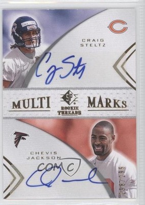 2008 SP Rookie Threads Multi-Marks Dual Craig Steltz Chevis Jackson Auto 0n9