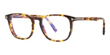 Tom Ford TF5960-B 053 Havana Square Plastic Eyeglasses Frame 52-18-145