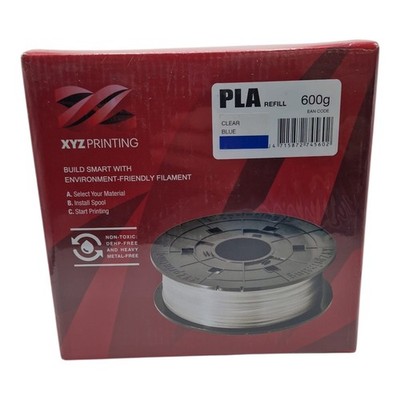 XYZ Printing PLA Refill Filament 600g Clear Blue 1,75mm 3D Drucker NEU OVP