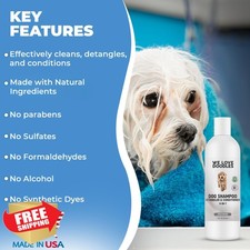 We Love Doodles Dog Shampoo Conditioner Detangler Unscented 16oz