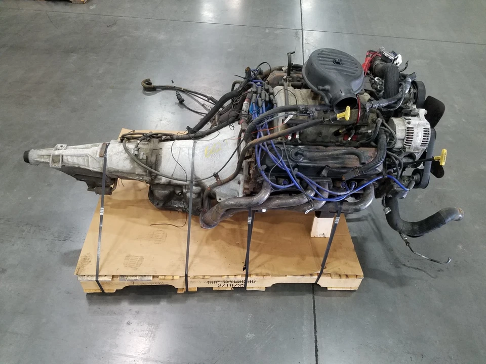 Двигатель V8 2000 Dodge Dakota R/T 5,9 л 360 / автоматическая коробка передач 46RE #6021 N8 - Изображение 4 из 4