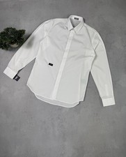 NWT Dior Uniform Men Button Up Shirt Size 40 White Dress