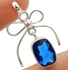 4CT Natural Kyanite 925 Solid Genuine Sterling Silver Pendant Jewelry @9-1 — photo 2