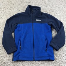 Columbia Youth Boys Fleece Zip Up Size Small 8 Blue
