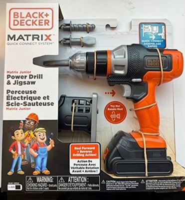 Kids Toy Black + Decker Matrix Jr Drill with Accessory