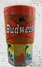 Barro Mexicano Budweiser Terracota Mug Handmade Mexican Clay Mug