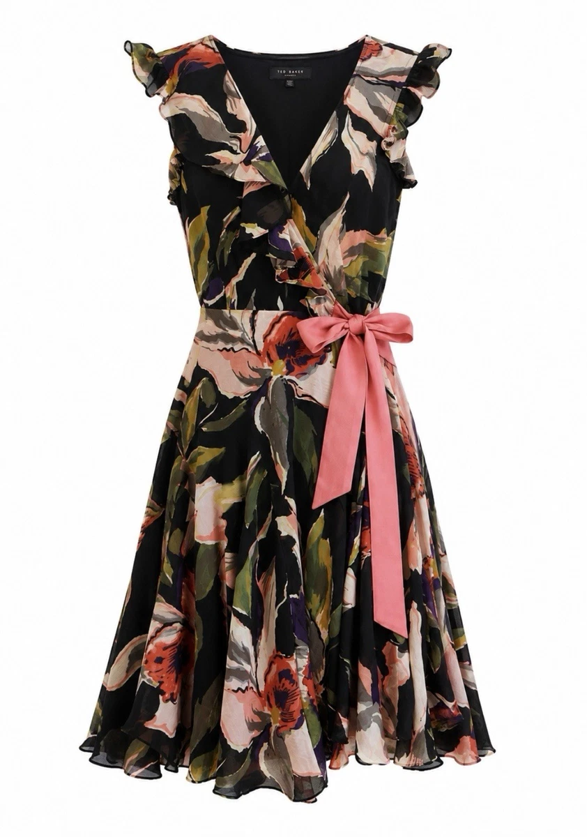 ted baker cocktail dress Silk Party/Cocktail Dresses for Women for sale Size:Medium | Large resort26_roll Prom Queen (Beach Bunny Floral dress where delicate placement florals