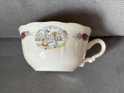 Sarreguemines Grosse Obernai Frühstückstasse ohne Untertasse / Alt