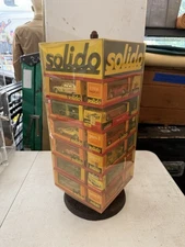 VTG 1970’s Solido Store Display Complete W/ 24 Cars 1:43 Scale Made In France