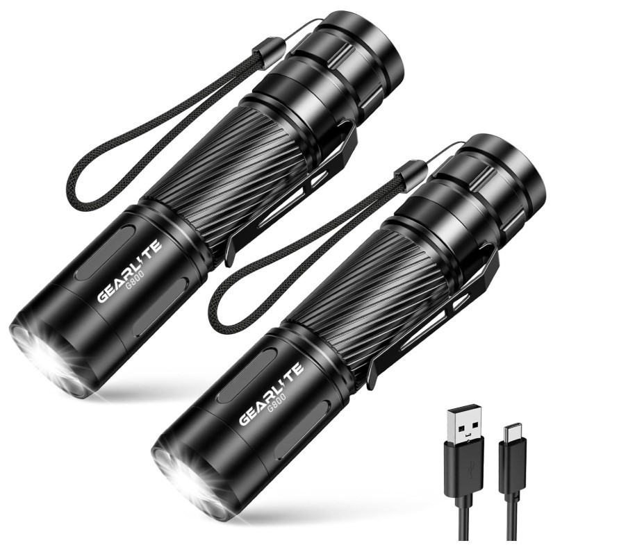 Batterie 18650 pour lampe torche LED 2000lm étanche et rechargeable