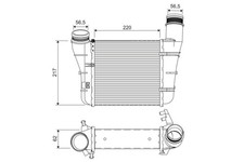 VALEO Ladeluftkühler 818757 für A4 8E5 4B2 AUDI 8E2 B7 B6 8HE A6 8EC 8ED Avant