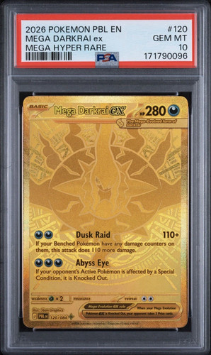 Mega Darkrai ex graded PSA 10 for sale on eBay