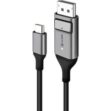 NEW ALOGICULCDP01-SGR ULCDP01-SGR ALOGIC 1m Ultra USB-C Male to DP Cable - 4K