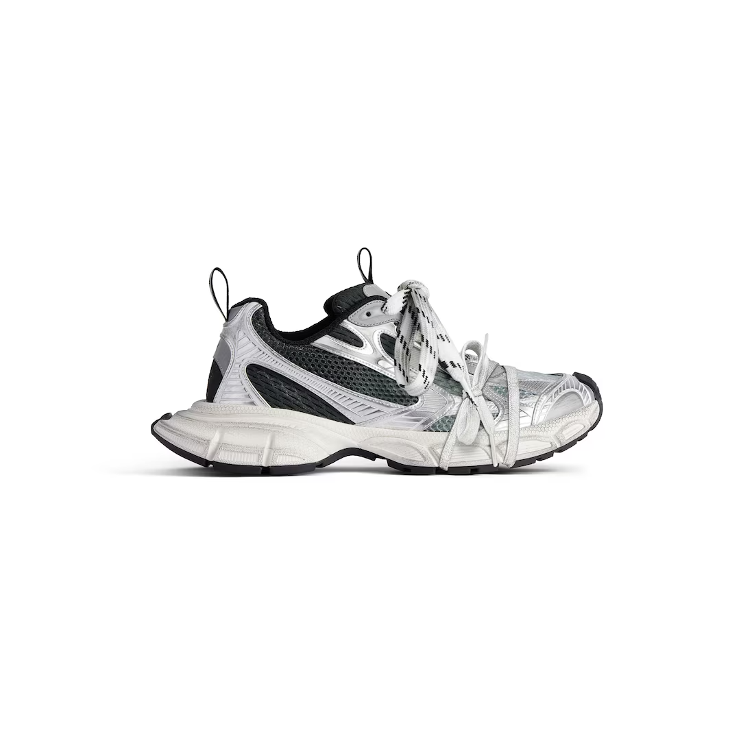 BALENCIAGA 3XL $1250 Men's Black/Gray/White Sneakers New