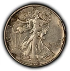 1918-S 50c Walking Liberty Silver Half Dollar - Luster - AU Key Date - SKU-H3795