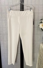 Soho Apparel Ltd. NWT Women L Stretch Crepe Pants Clean Styling MSRP 48