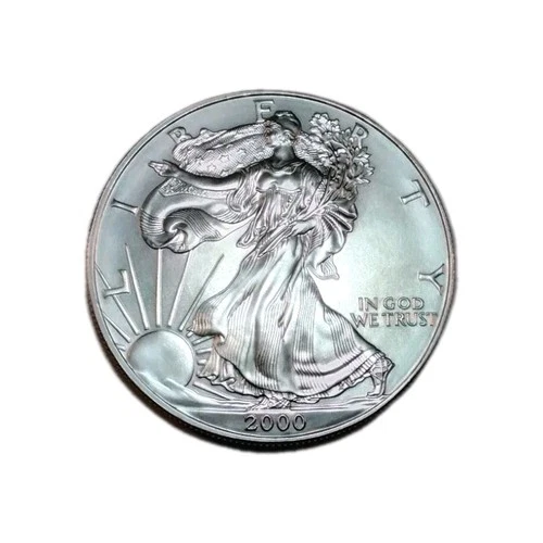 2000 $1 American Silver Eagle, US Mint, 1 Oz .999 Fine Silver, Key Date