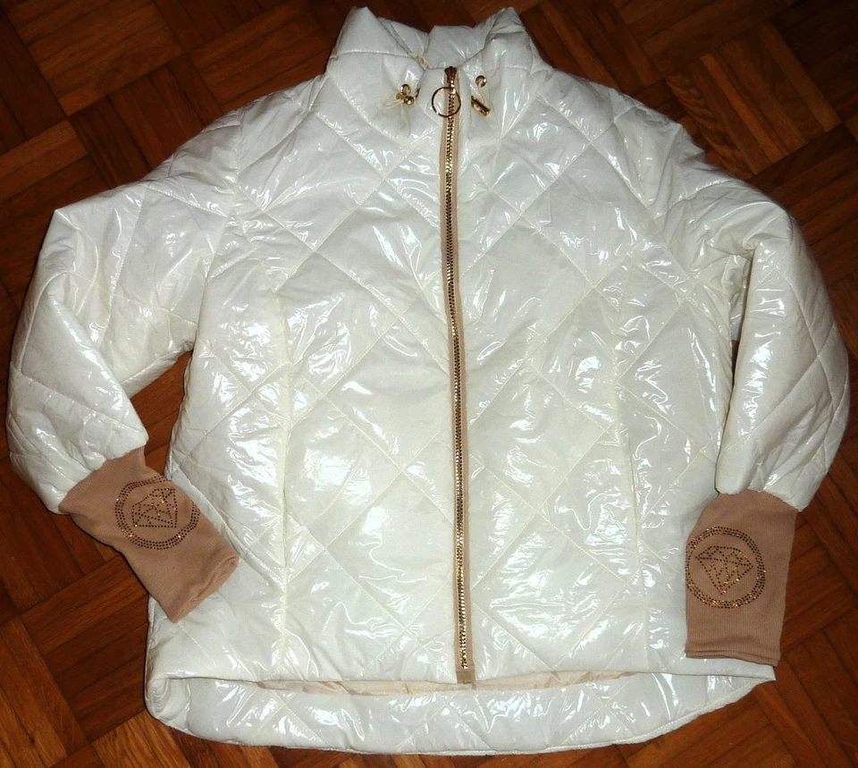 my Luxe Damen Jacke Steppjacke Gr. m/l 40/42 beige Winterjacke Neu