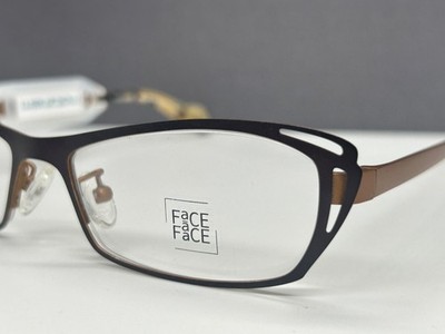 FACE A FACE Eyeglasses Frames Woman Brown Square Narrow France 9187