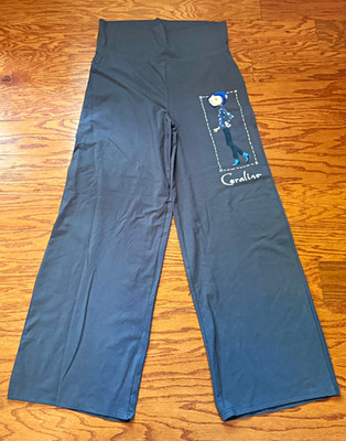 LAIKA Coraline Women's Black Pull On Stretch Pants Graphic Print XL